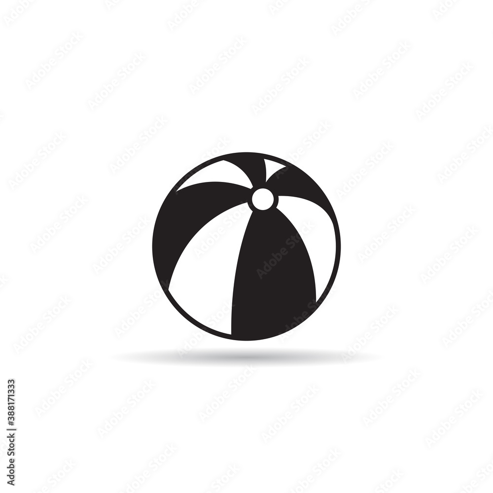volleyball icon vector on white background volleyball icon vector on white background
