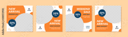 Post template with rhythmic design