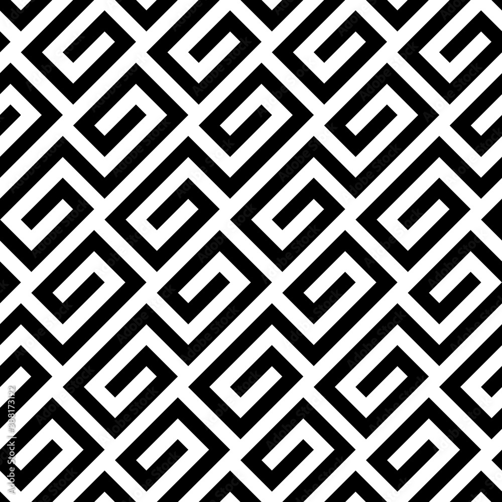 Seamless pattern with Chinese ornament. Oriental traditional ornamentation with curly shapes. Window tracery wallpaper. Grid motif. Digital paper with curves, textile print, web design. Vector art. Seamless pattern with Chinese ornament. Oriental traditional ornamentation with curly shapes. Window tracery wallpaper. Grid motif. Digital paper with curves, textile print, web design. Vector art.