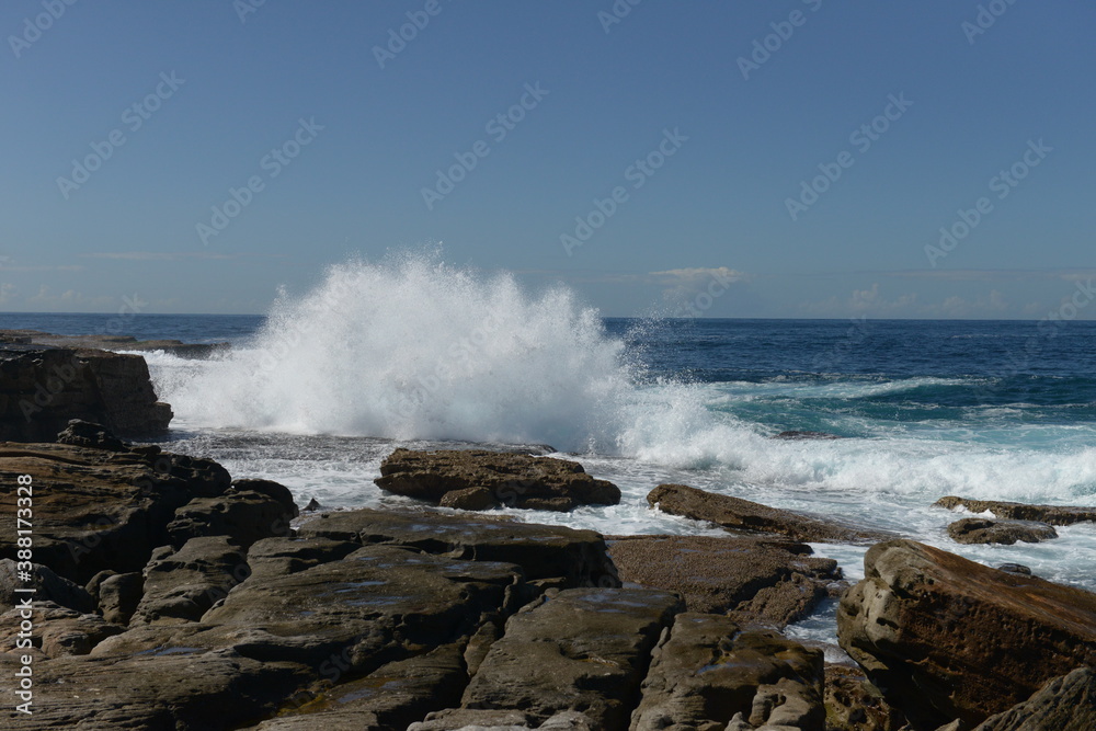 Maroubra beach in the sunny day in Sydney, Australia