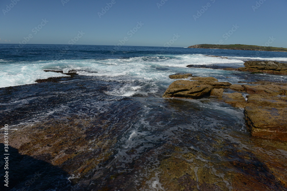 Maroubra beach in the sunny day in Sydney, Australia Maroubra beach in the sunny day in Sydney, Australia