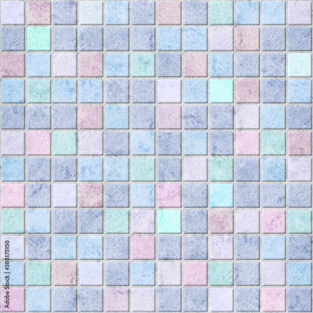 Decorative colored ceramic tiles with a natural stone texture. Element for design