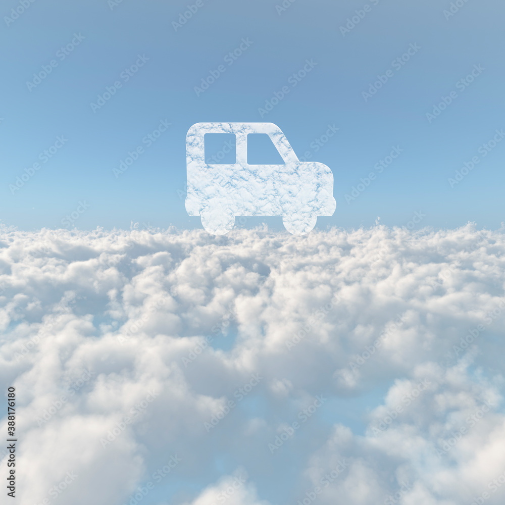 雲海と車の雲