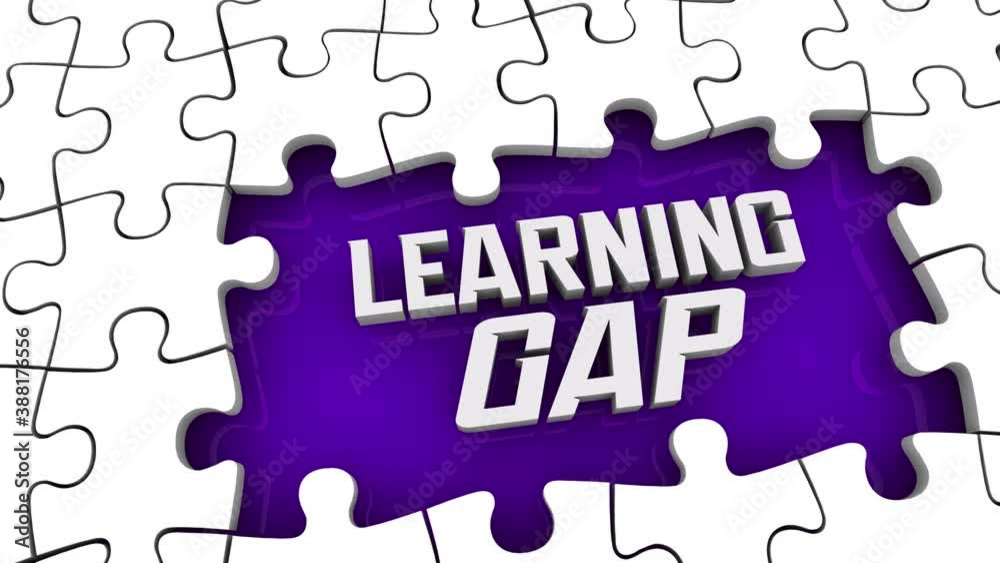 Learning Gap Puzzle Education Disparity Inequality 3d Illustration Learning Gap Puzzle Education Disparity Inequality 3d Illustration