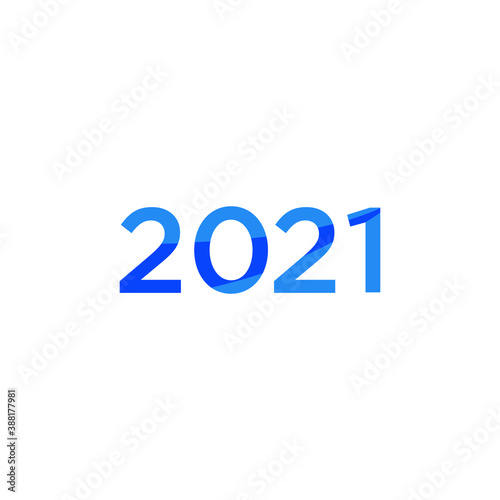 illustration logo 2021 icon vector