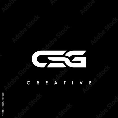 CSG Letter Initial Logo Design Template Vector Illustration