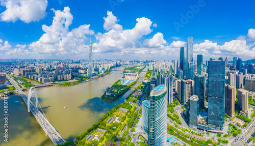 CBD scenery of Guangzhou City, Guangdong Province, China photo