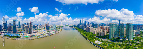 CBD scenery of Guangzhou City, Guangdong Province, China © Weiming