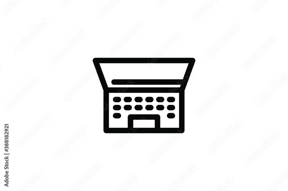 Computer Hardware Icon - Laptop Computer Hardware Icon - Laptop