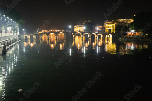 Lake Pichola, IUdaipur. during Diwali