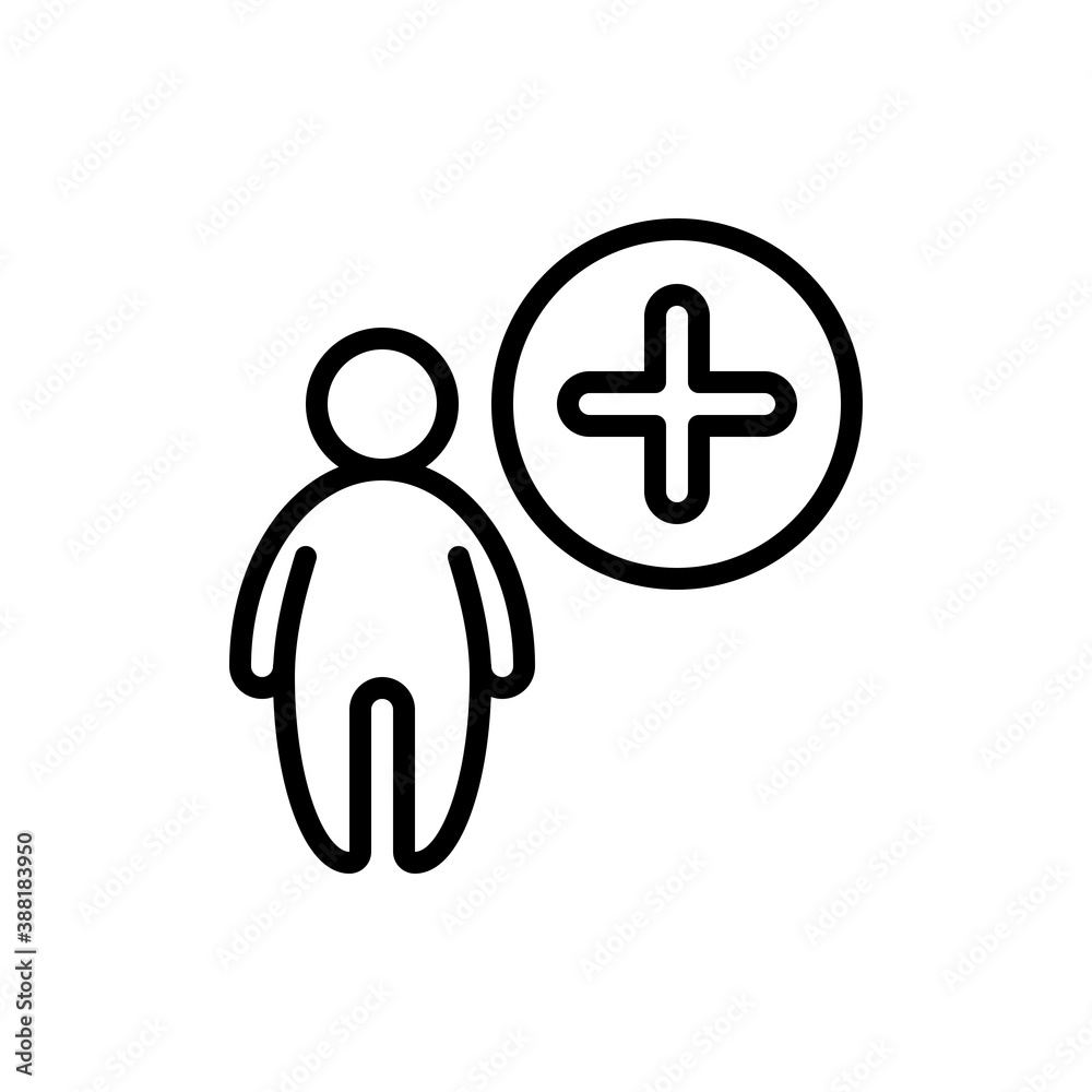 Add user outline icons. Vector illustration. Editable stroke. Isolated icon suitable for web, infographics, interface and apps. Add user outline icons. Vector illustration. Editable stroke. Isolated icon suitable for web, infographics, interface and apps.