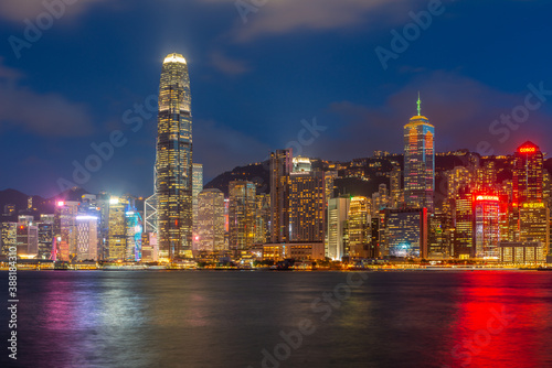 Fototapeta Naklejka Na Ścianę i Meble -  Hong Kong Cityscape at Nght