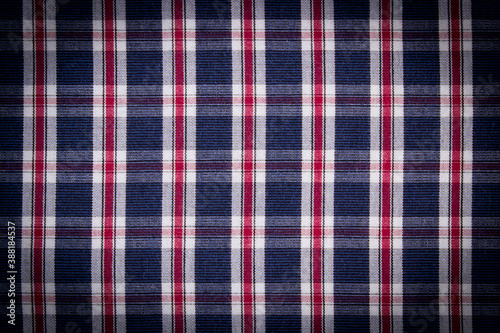 Colorful checkered shirt as background texture