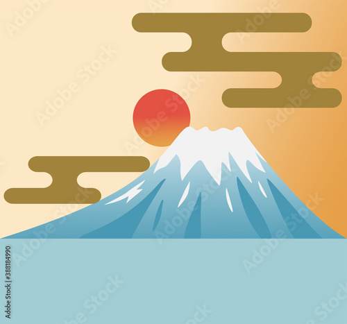 富士山の日の出