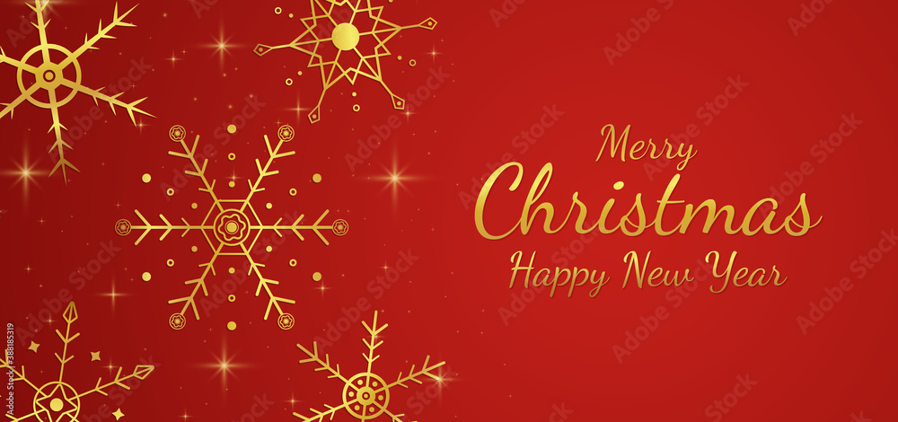 Snowflake pattern design gold and red design with space for content. Snowflake pattern design gold and red design with space for content.