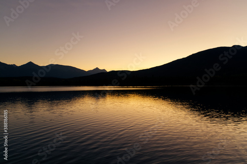 Pyramid Lake during an Autumn Sunset