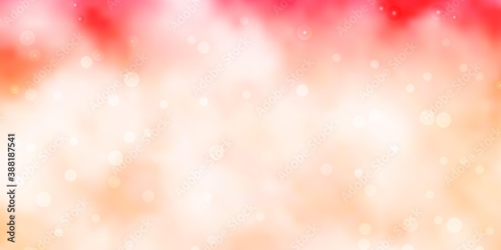 Light Red vector template with neon stars. Light Red vector template with neon stars.