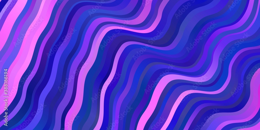 Light Blue, Red vector pattern with wry lines.