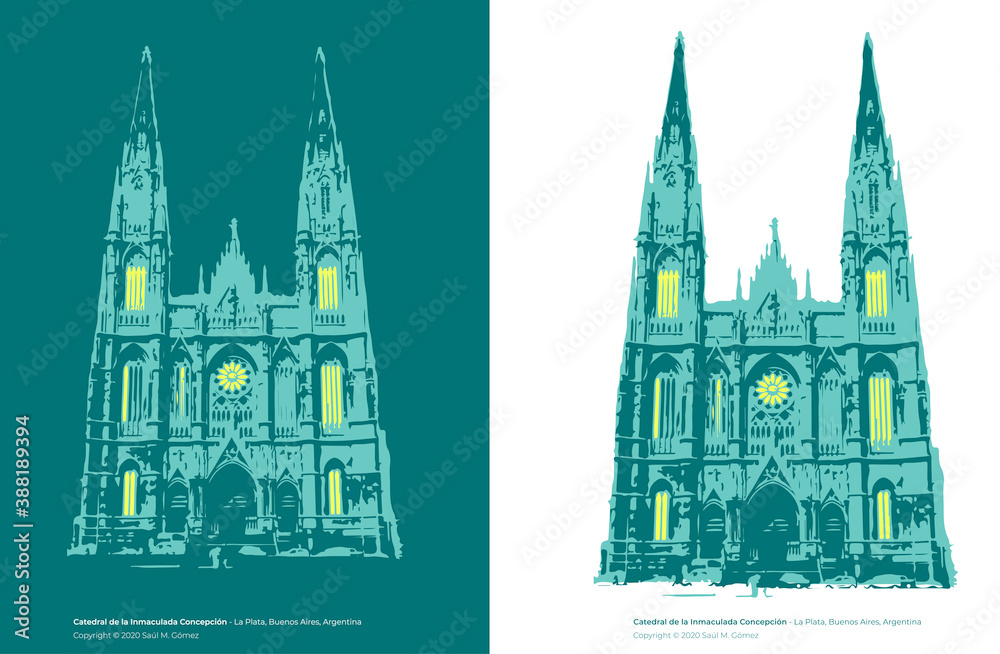 Fototapeta premium CATEDRAL-LA-PLATA-ARGENTINA-001