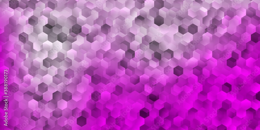 Light purple, pink vector layout with shapes of hexagons. Light purple, pink vector layout with shapes of hexagons.