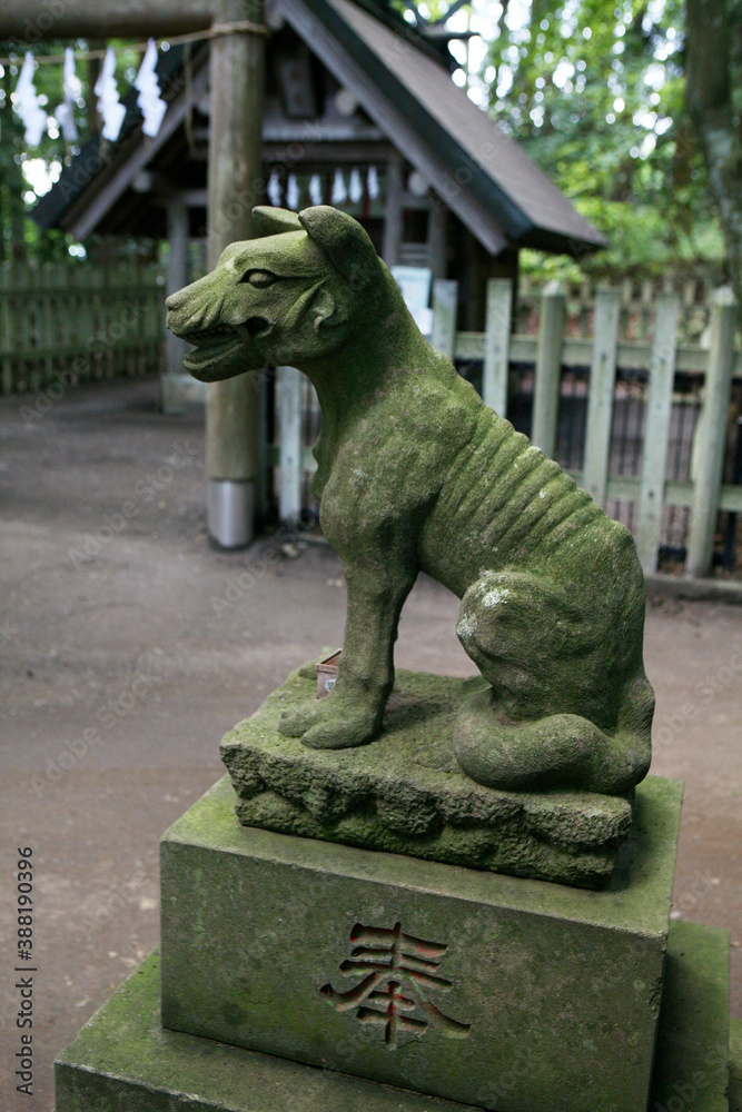宝登山神社奥宮オオカミの狛犬