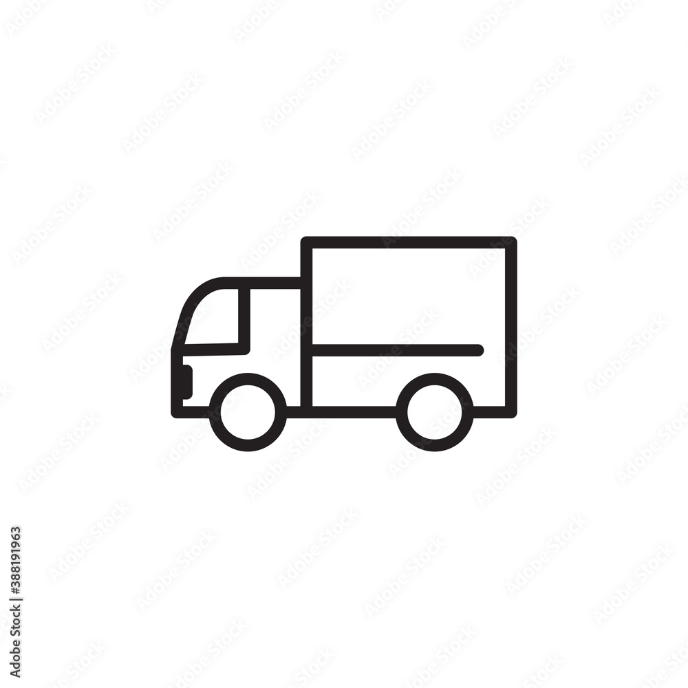 truck icon vector symbol template