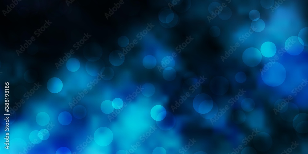 Light BLUE vector background with bubbles. Light BLUE vector background with bubbles.