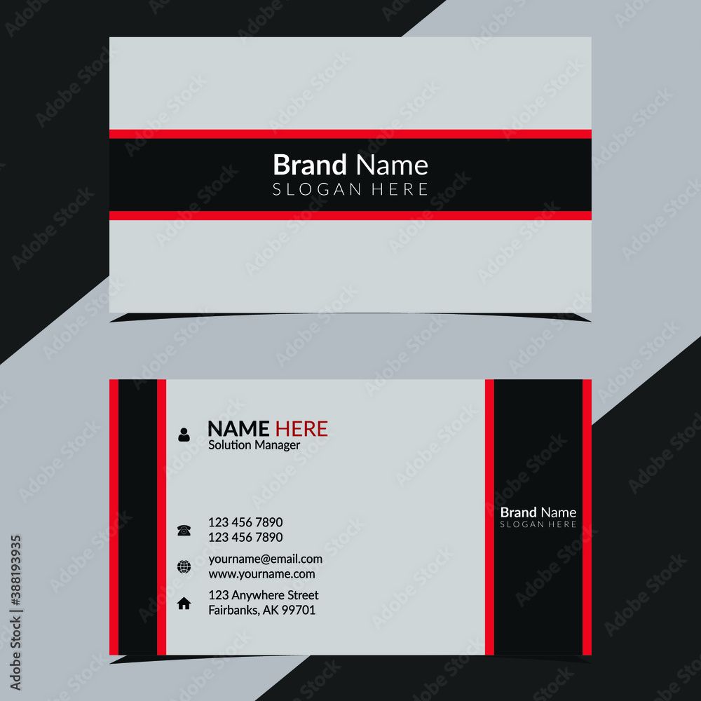 Creative, Clean and Visit Business Card Template
Creative, Clean and Visit Business Card Template