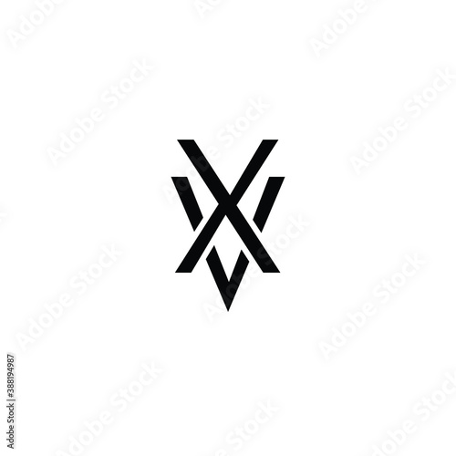 Letter XV VX Monogram Logo