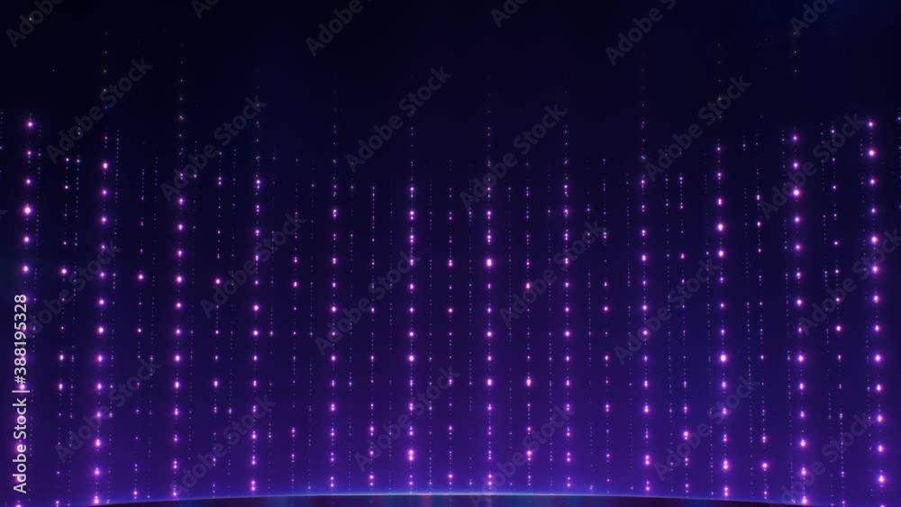 Lights purple bokeh background. Flashing video VJ background animation