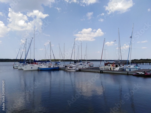 yachts in marina