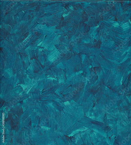 Konstfotografi Abstract blue acryl navy paint strokes grunge texture background.