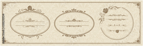 set of frame illustration Vector
