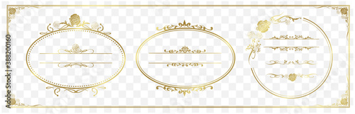 set of frame illustration Vector