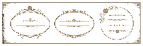 set of frame illustration Vector