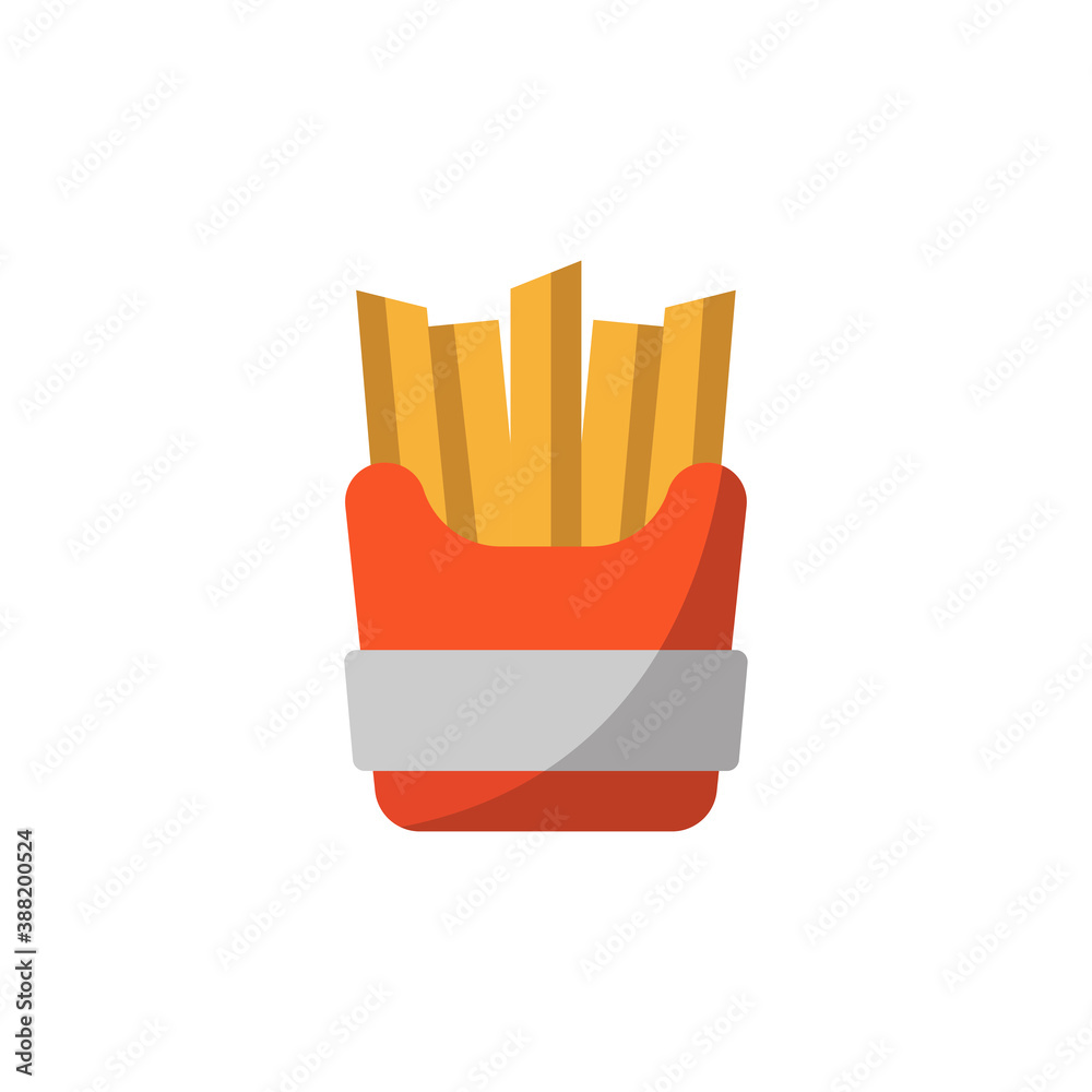 french fries icon vector illustration design french fries icon vector illustration design
