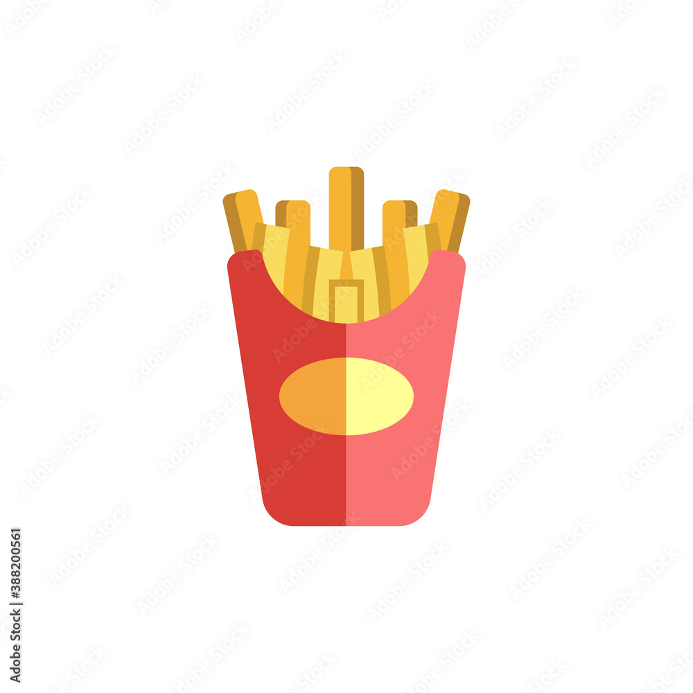 french fries icon vector illustration design french fries icon vector illustration design