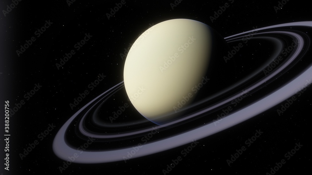 Fototapeta premium Alien Planet in the outer space. 3d rendering