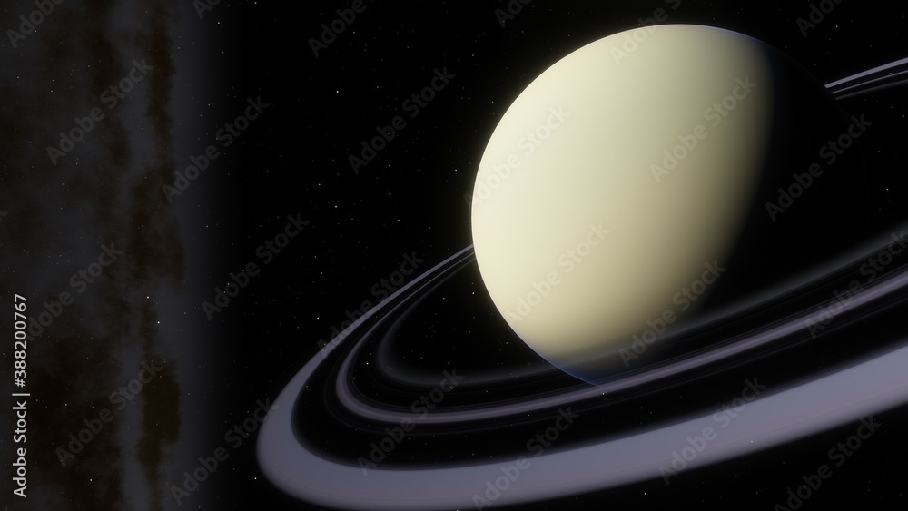 Fototapeta premium Alien Planet in the outer space. 3d rendering