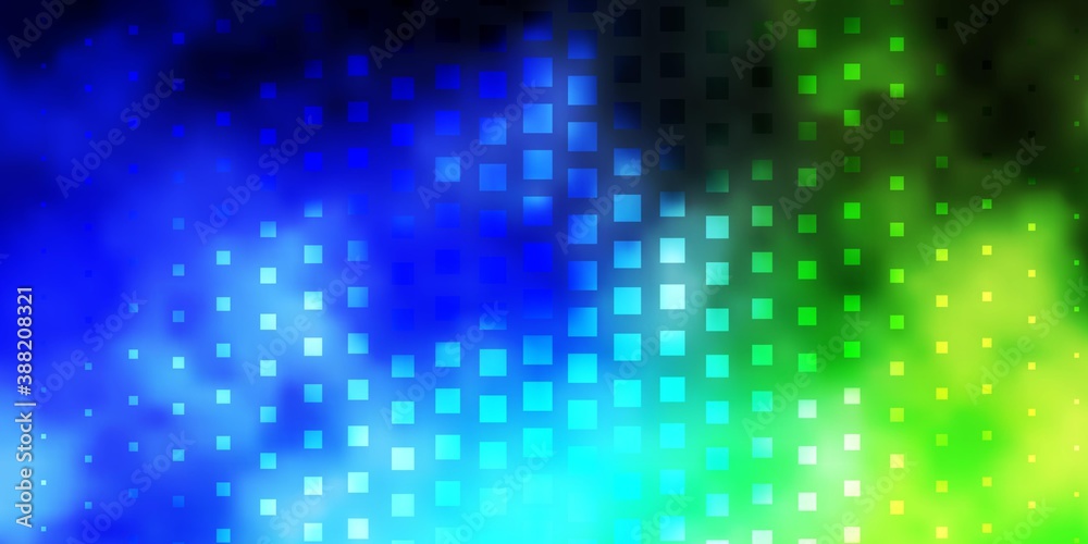 Light Blue, Green vector layout with lines, rectangles.