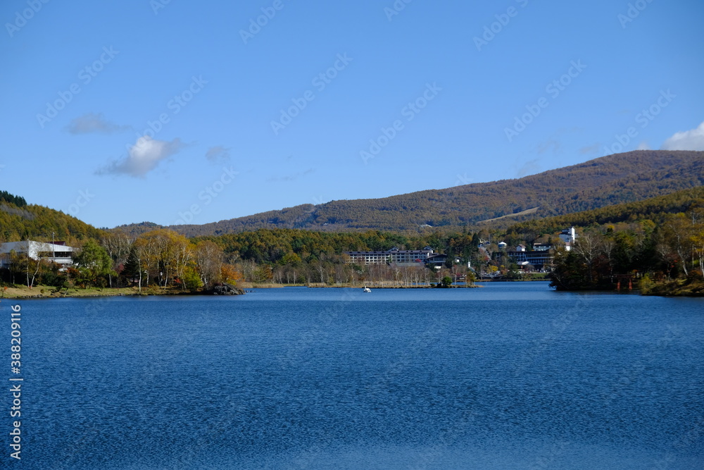 Fototapeta premium 快晴の湖