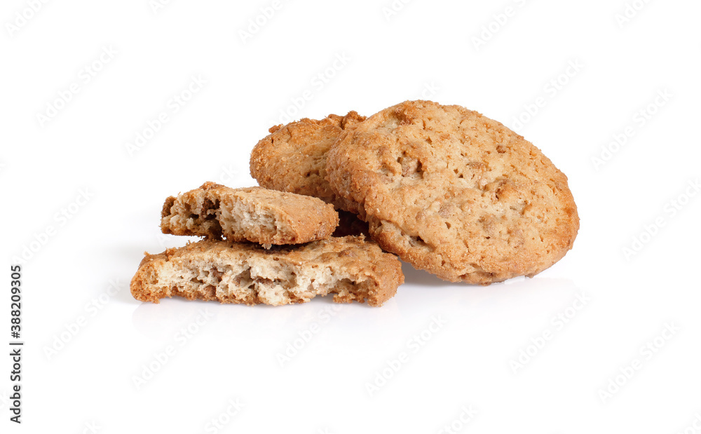 homemade cookies on isolated on white background