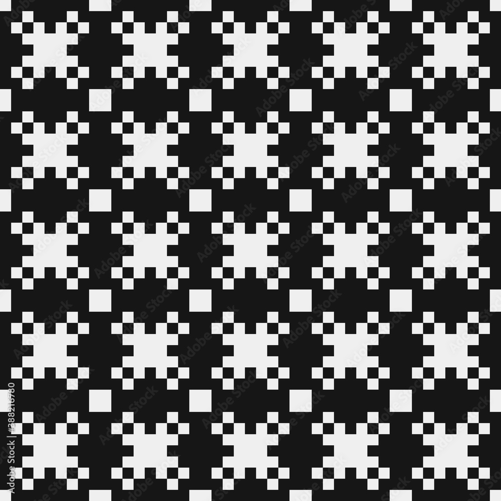 Abstract Cross Pattern Dots Logo generative computational art illustration