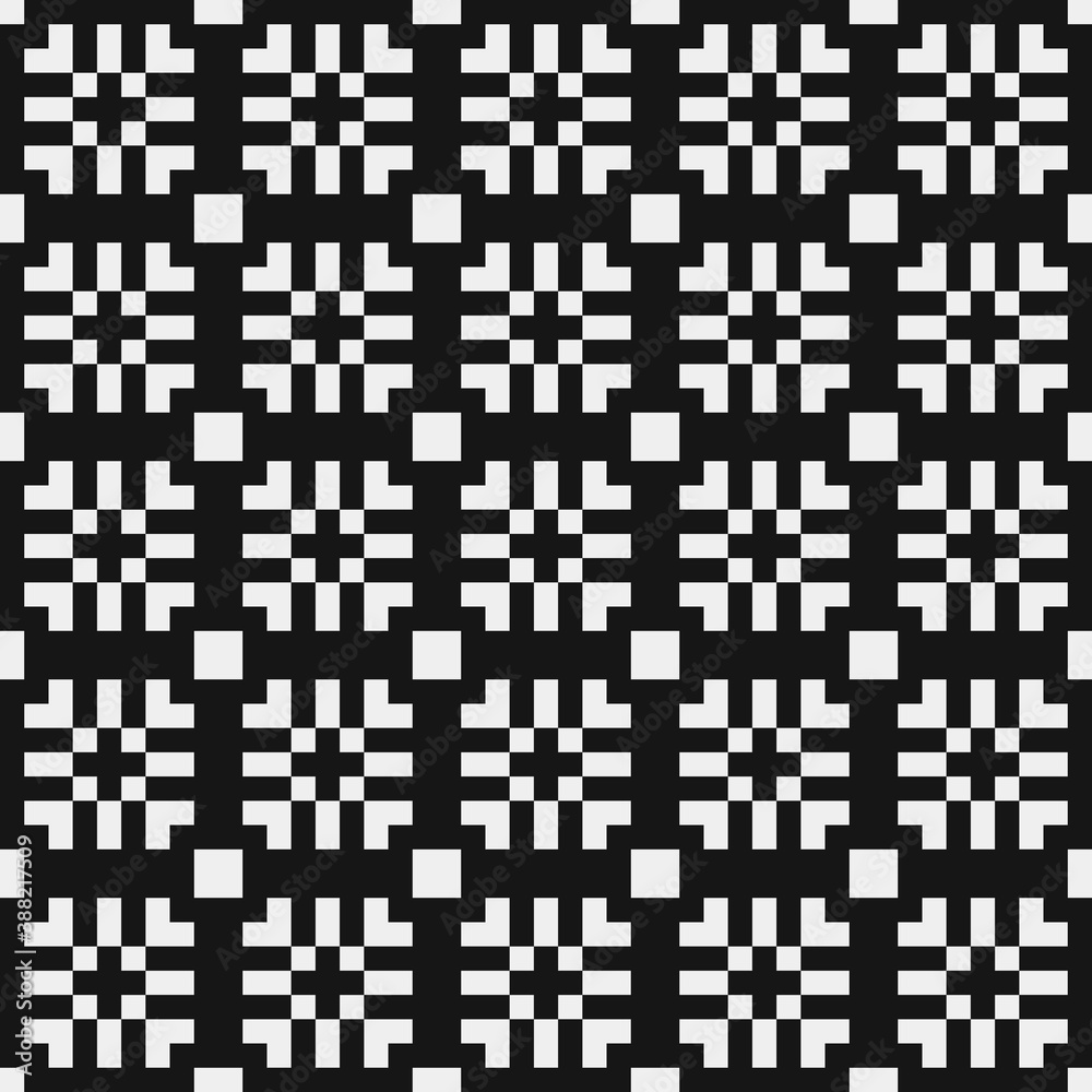 Fototapeta premium Abstract Cross Pattern Dots Logo generative computational art illustration