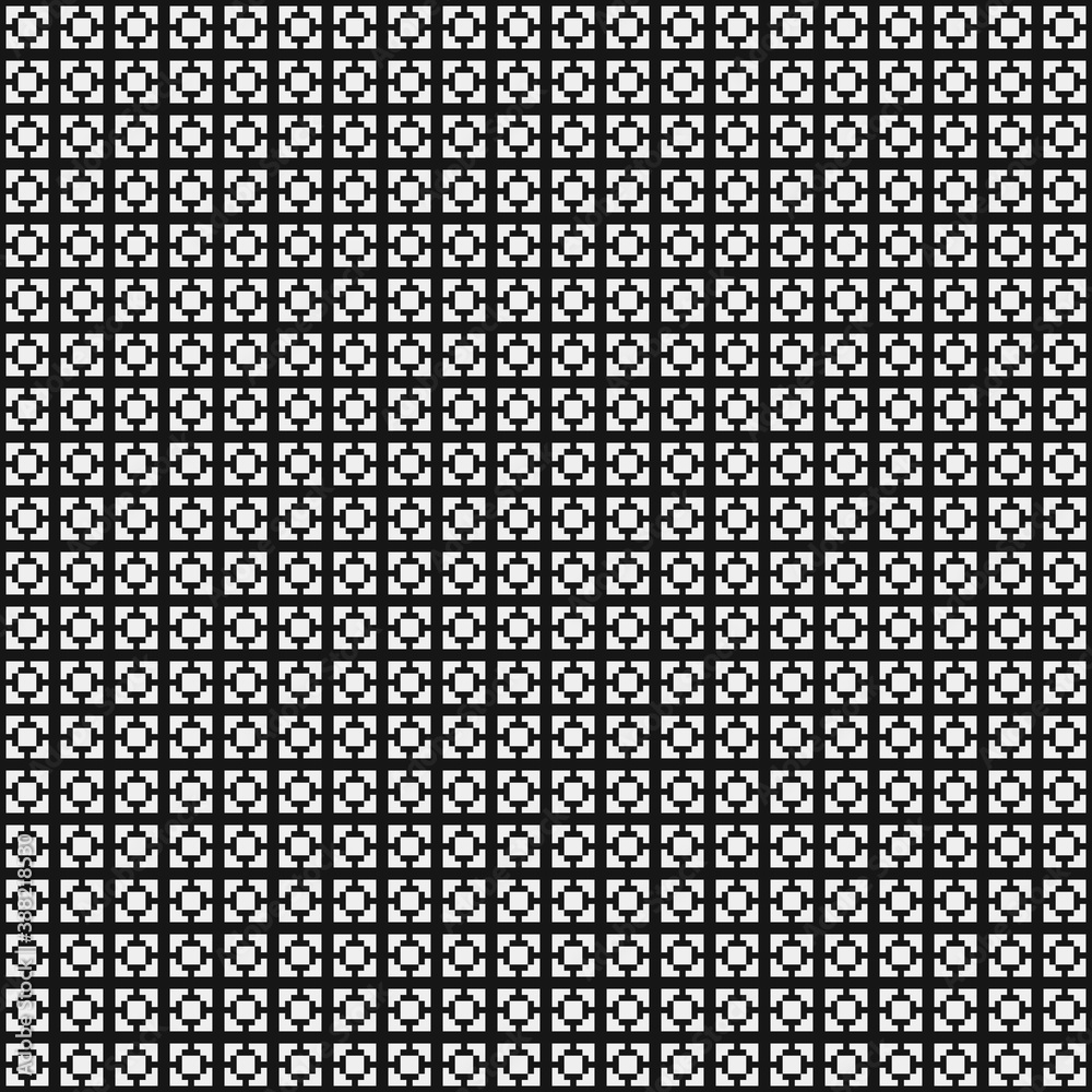 Abstract Cross Pattern Dots Logo generative computational art illustration