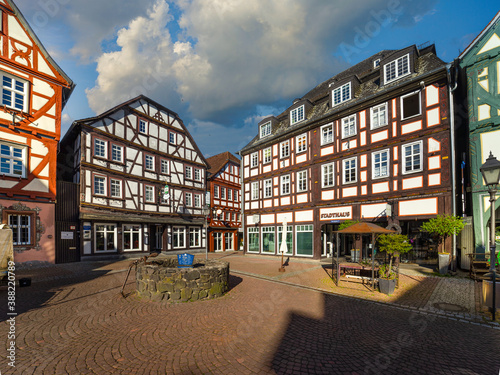 Grünberg Hessen Vogelsberg Deutschland Fachwerk Umgebindehaus Mittelhessen Gießen photo