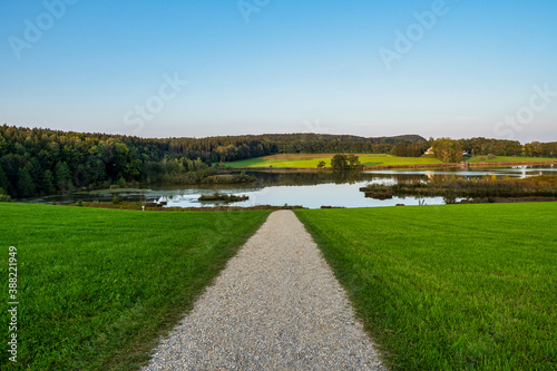 Lake and Nature Protection Area Egglburger See near Ebersberg, Bavaria, Germany photo