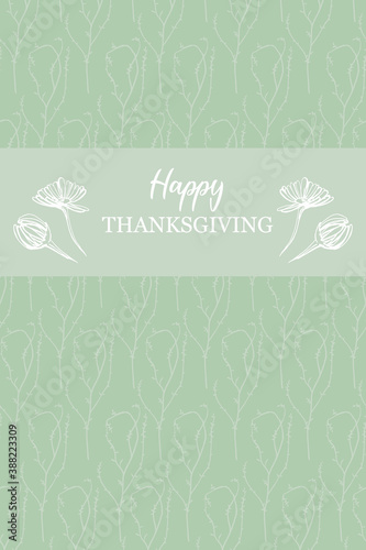 Happy Thanksgiving Card © Anastasiya