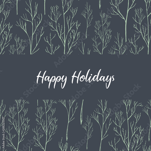 Happy Holidays Thanksgiving Card