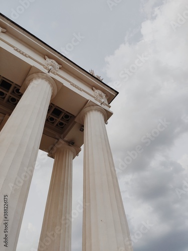 columns and sky